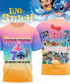 Lilo And Stitch Disneyland 70th Anniversary Limited T-Shirt