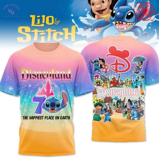 Lilo And Stitch Disneyland 70th Anniversary Limited T-Shirt