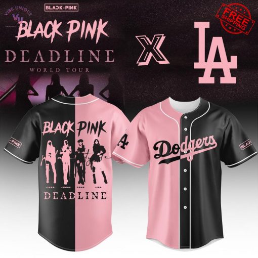 Los Angeles Dodgers x Blackpink Deadline World Tour 2025 Limited Baseball Jersey
