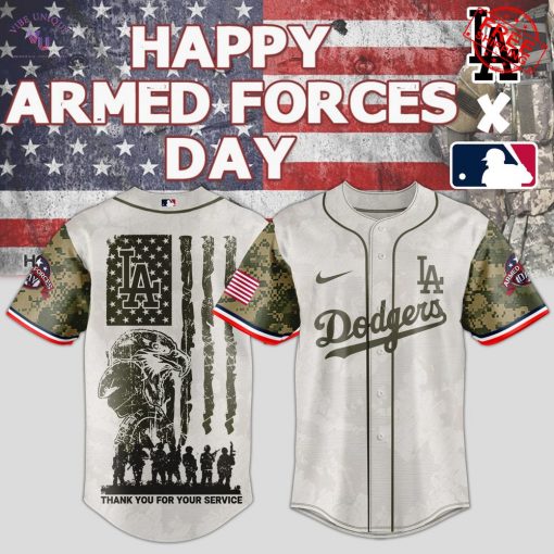 Los Angeles Dodgers x Happy Armed Forces Day 2025 Special Jersey