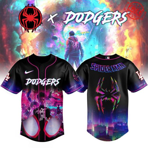 Los Angeles Dodgers x Spider-Man Across The Spider Verse Special Jersey