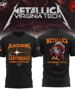 Metallica Blacksburg Earthquake 2025 Special Shirt Collection 4