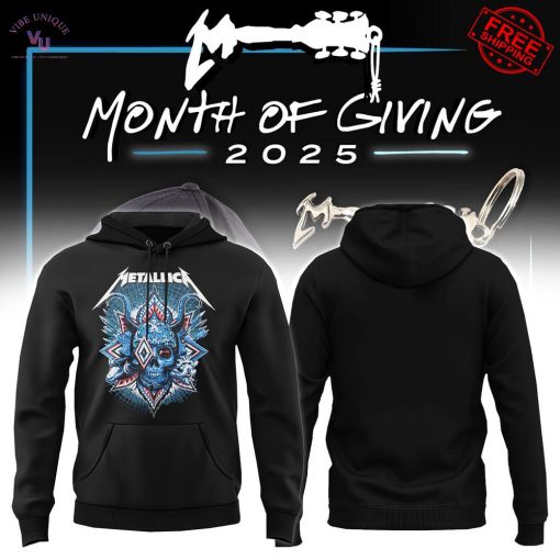 Metallica Tour 2025 Month Of Giving Limited Hoodie