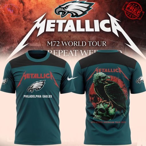 Metallica x Philadelphia Eagles M72 World Tour 2025 Limited Merch Collection