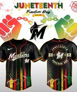 Miami Marlins x Juneteenth Freedom Day 2025 Special Jersey