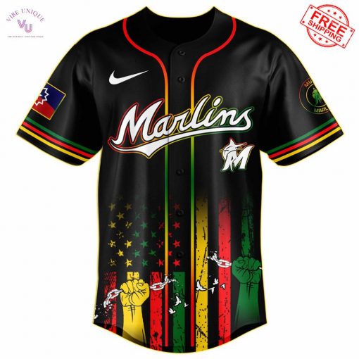Miami Marlins x Juneteenth Freedom Day 2025 Special Jersey