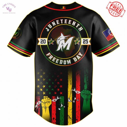 Miami Marlins x Juneteenth Freedom Day 2025 Special Jersey