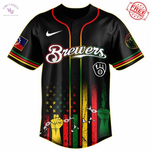 Milwaukee Brewers x Juneteenth Freedom Day 2025 Special Jersey