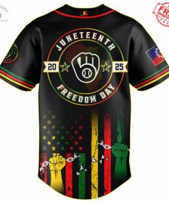 Milwaukee Brewers x Juneteenth Freedom Day 2025 Special Jersey 3