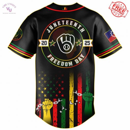 Milwaukee Brewers x Juneteenth Freedom Day 2025 Special Jersey