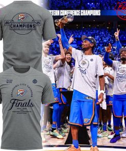NBA Oklahoma City Thunder Western Conference Finals Champions 2025 Limited Merch Collection