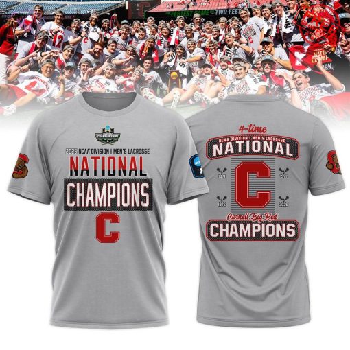 NCAA 2025 Cornell Big Red Lacrosse National Champions Limited V2 T-Shirt