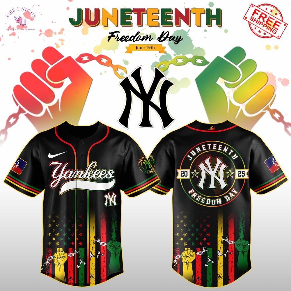 New York Yankees x Juneteenth Freedom Day 2025 Special Jersey