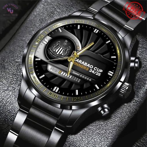 Newcastle United Carabao Cup Champions 2024/25 Limited Steel Watch