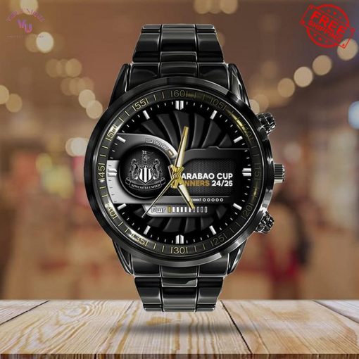 Newcastle United Carabao Cup Champions 2024/25 Limited Steel Watch