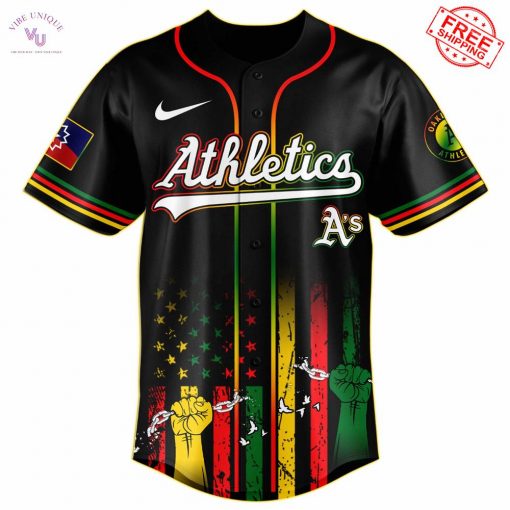 Oakland Athletics x Juneteenth Freedom Day 2025 Special Jersey