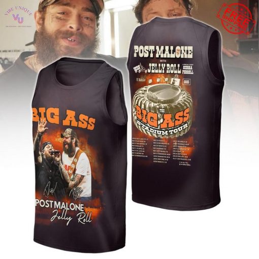 Post Malone Jelly Roll Big Ass Stadium Tour 2025 Special Merch Collection