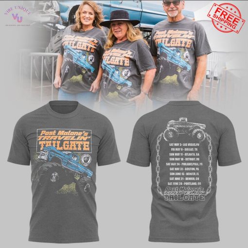 Post Malone Travelin’ Tailgate Tour 2025 Special Shirt