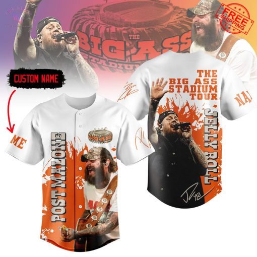 Posty x Jelly The Big Ass Stadium Tour Custom Name Special Baseball Jersey
