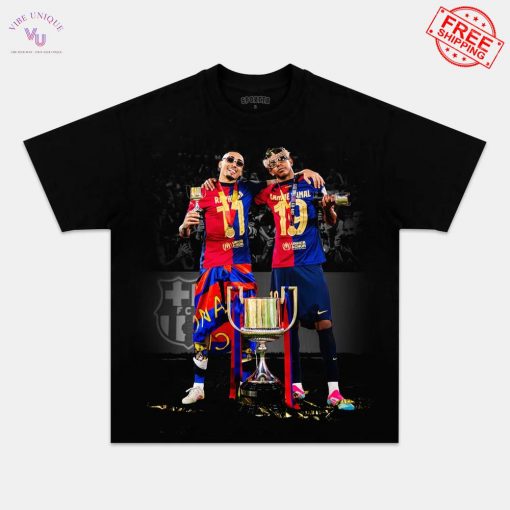 Raphinha x Lamine Yamal x FC Barcelona Copa del Rey Champions Limited T-Shirt