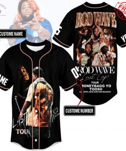 Rod Wave Tour Moneybagg Yo Toosii 2025 Custom Name Limited Jersey