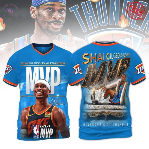 SGA Oklahoma City Thunder MVP 2024-25 Limited Merch Collection