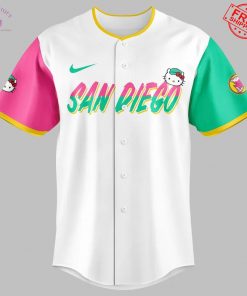 San Diego Padres Hello Kitty Night 2025 Sweet Style Kitty Charm Limited Baseball Jersey