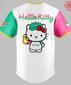 San Diego Padres Hello Kitty Night 2025 Sweet Style Kitty Charm Limited Baseball Jersey 3