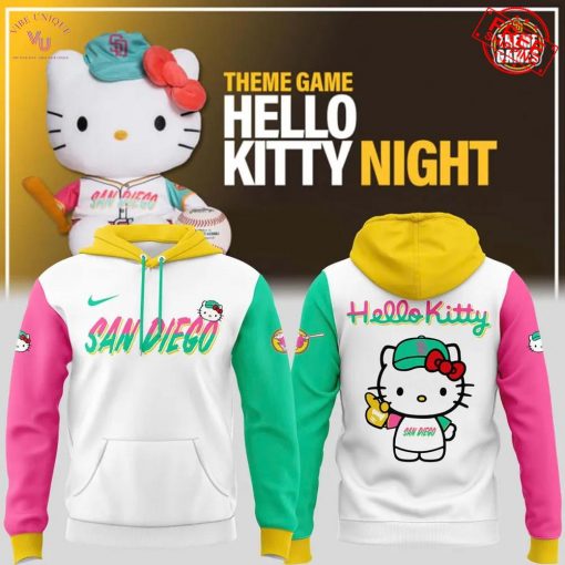 San Diego Padres Theme Game Hello Kitty Night Sweet Style Limited Hoodie