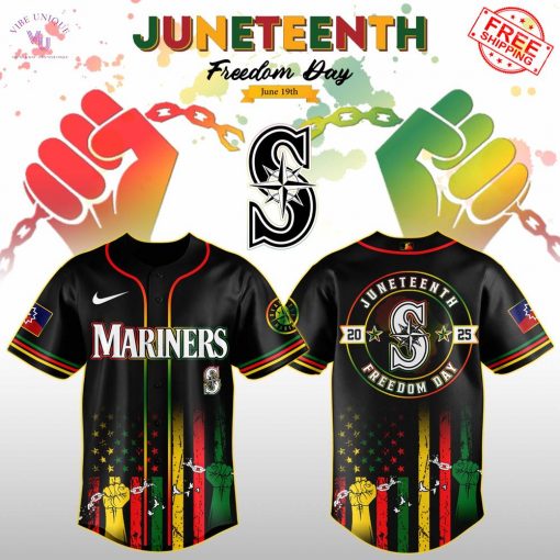 Seattle Mariners x Juneteenth Freedom Day 2025 Special Jersey
