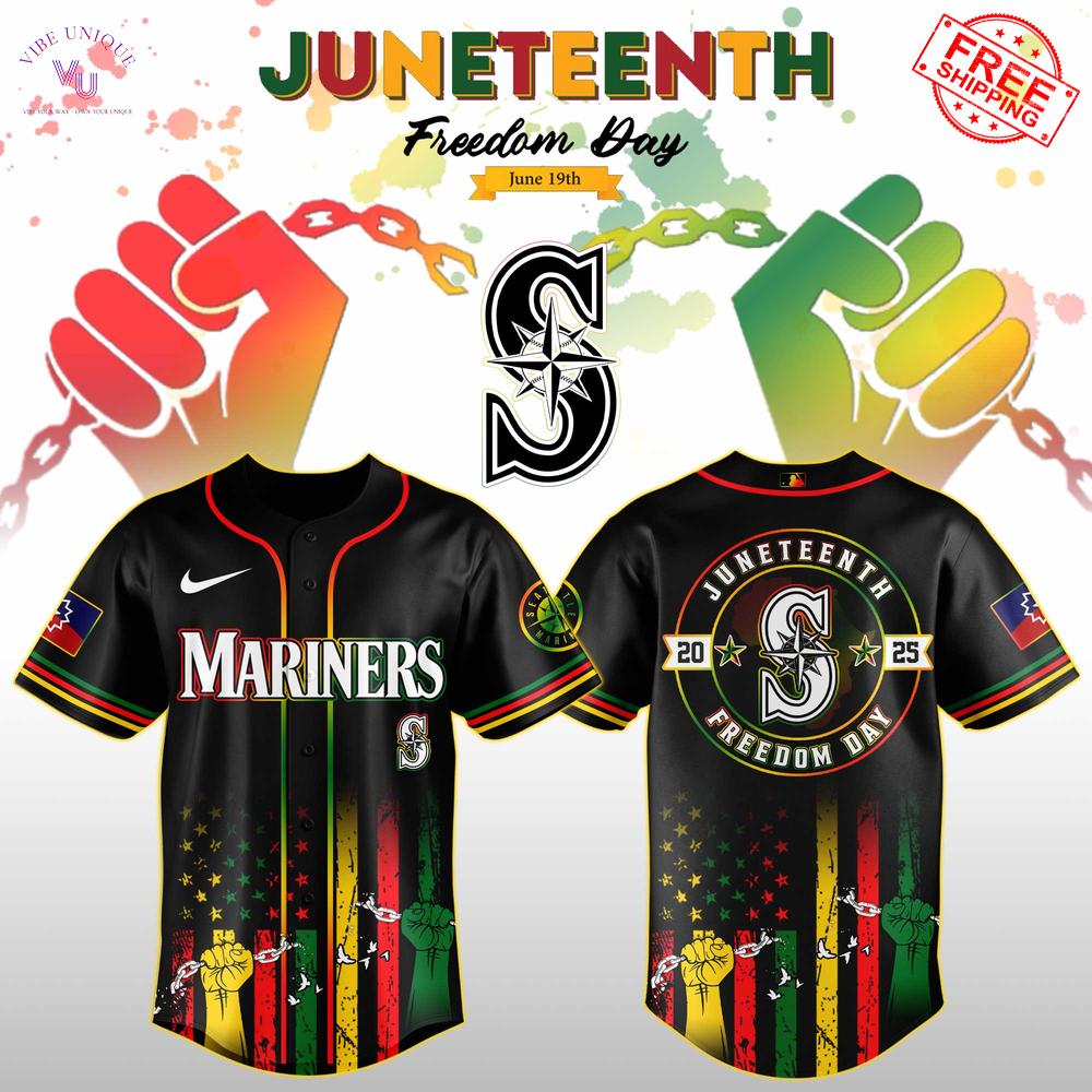 Seattle Mariners x Juneteenth Freedom Day 2025 Special Jersey