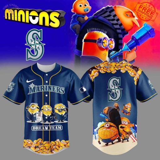 Seattle Mariners x Minions Special Baseball Jersey