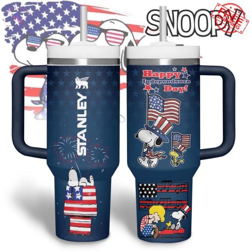 Snoopy US Happy Independence Day Limited Stanley Tumbler