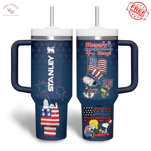 Snoopy US Happy Independence Day Limited Stanley Tumbler