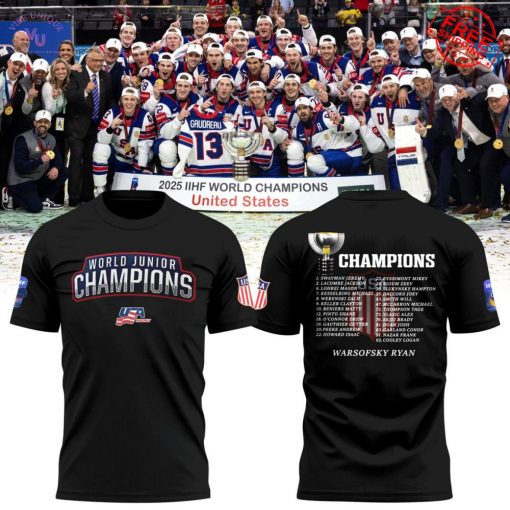 Team USA World Junior Champions 2025 Limited T-Shirt