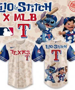 Texas Rangers Lilo & Stitch 2025 Limited Baseball Jersey