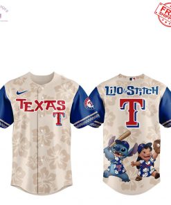 Texas Rangers Lilo & Stitch 2025 Limited Baseball Jersey