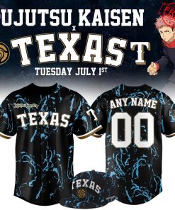 Texas Rangers x JJK 2025 Personalized Limited Baseball Jersey
