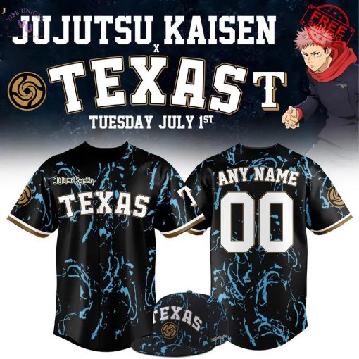 Texas Rangers x JJK 2025 Personalized Limited Baseball Jersey