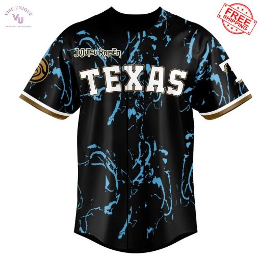 Texas Rangers x JJK 2025 Personalized Limited Baseball Jersey