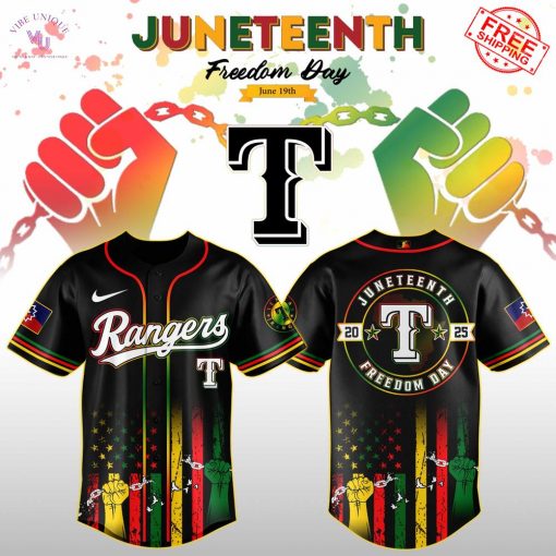Texas Rangers x Juneteenth Freedom Day 2025 Special Jersey