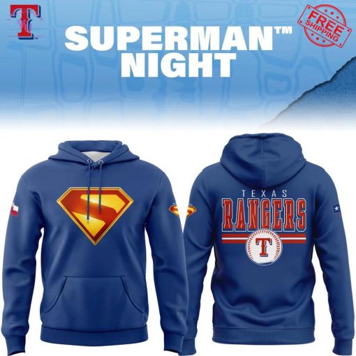 Texas Rangers x Superman Night Special Hoodie