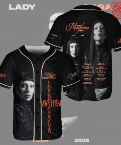 The Mayhem Ball Tour 2025 Lady Gaga Limited Baseball Jersey