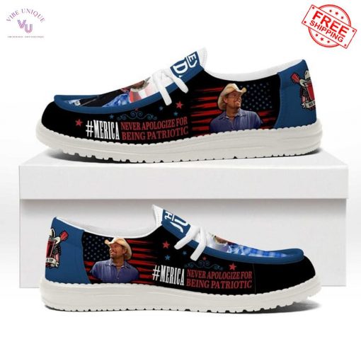 Toby Keith Never Apologize For Being Patriotic Limited Loafer Shoes