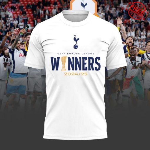 Tottenham UEFA Europa League 2024-25 Winners Special T-Shirt