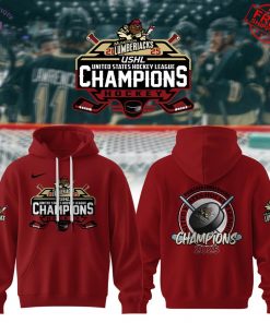 USHL Muskegon Lumberjacks Champions 2025 Limited Hoodie