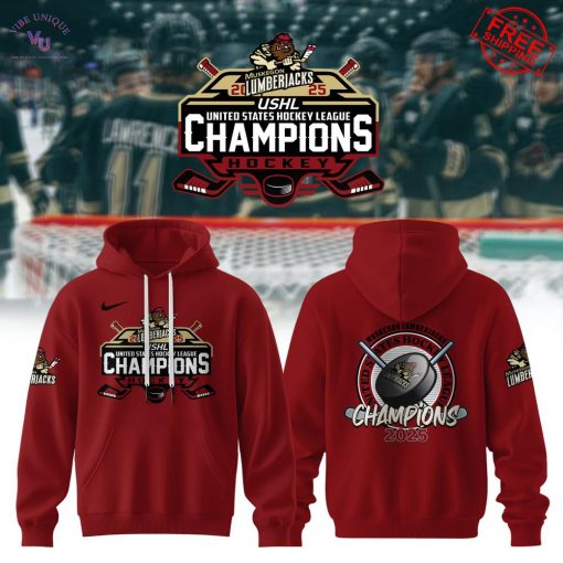 USHL Muskegon Lumberjacks Champions 2025 Limited Hoodie