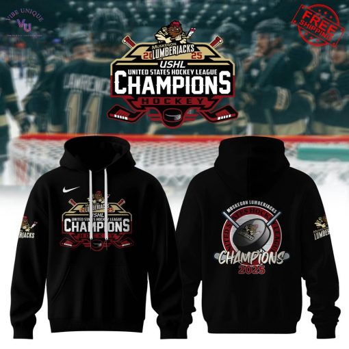 USHL Muskegon Lumberjacks Champions 2025 Limited Hoodie