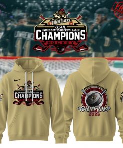 USHL Muskegon Lumberjacks Champions 2025 Limited Hoodie 3