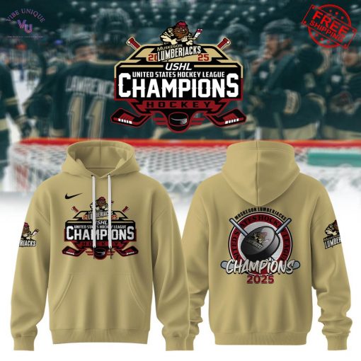 USHL Muskegon Lumberjacks Champions 2025 Limited Hoodie